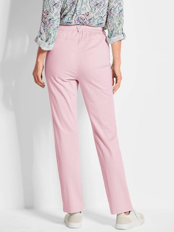 Regular Pantalon 'LOUISA' Goldner en rose