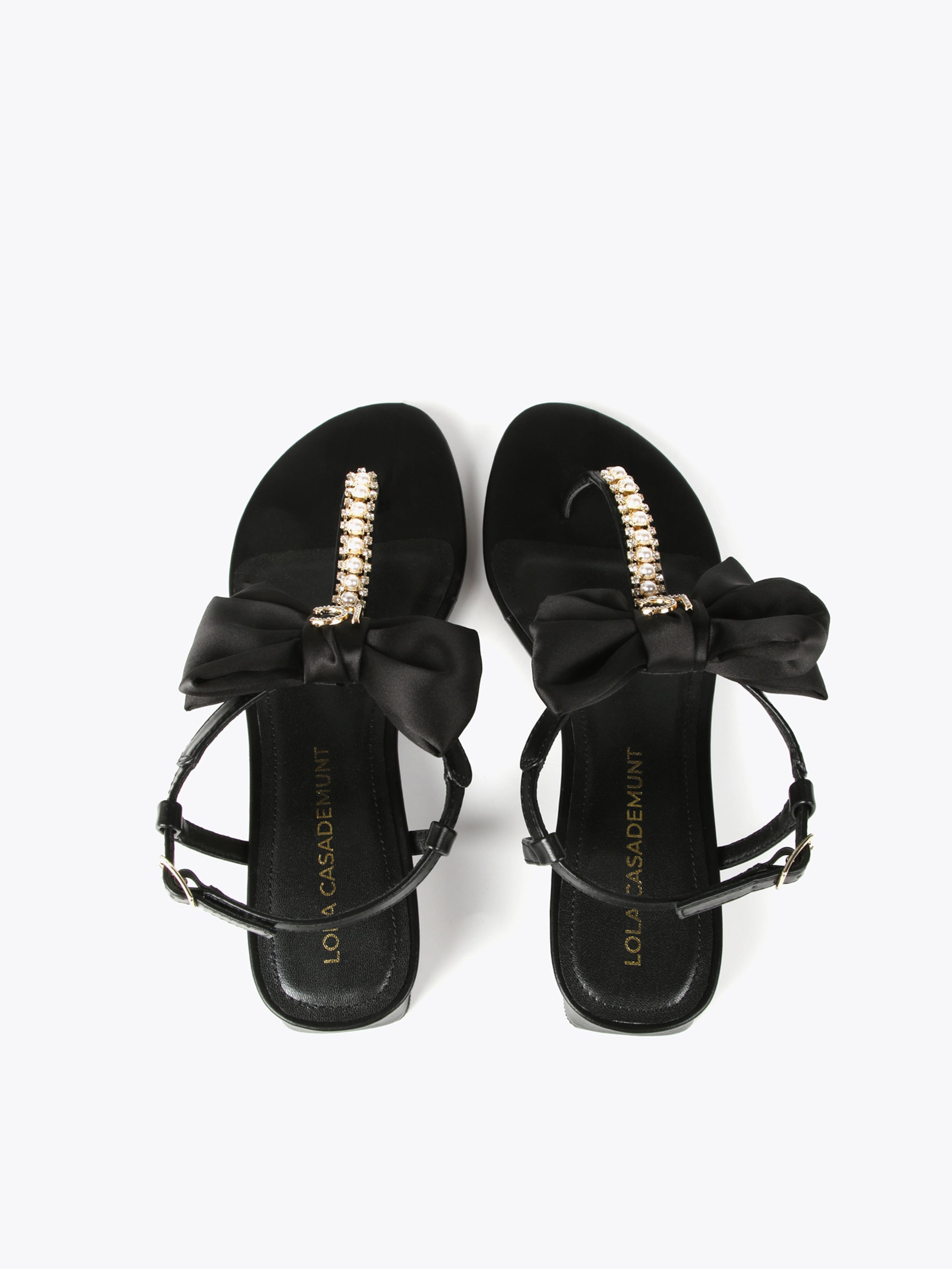 Lola Casademunt Босоножки через палец в Черный