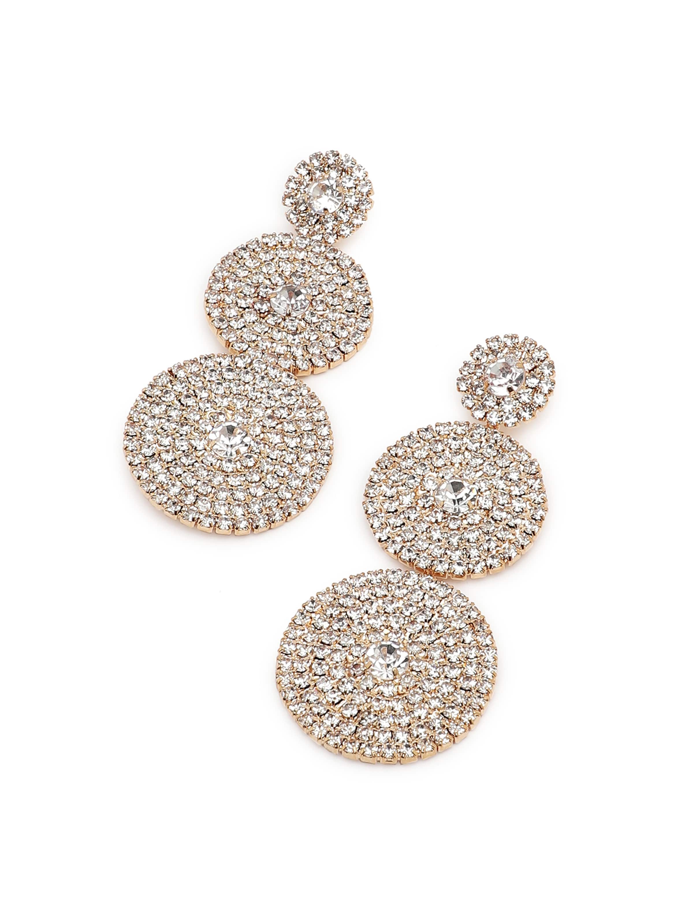 SOHI Oorbellen 'Maigo' in Goud: voorkant