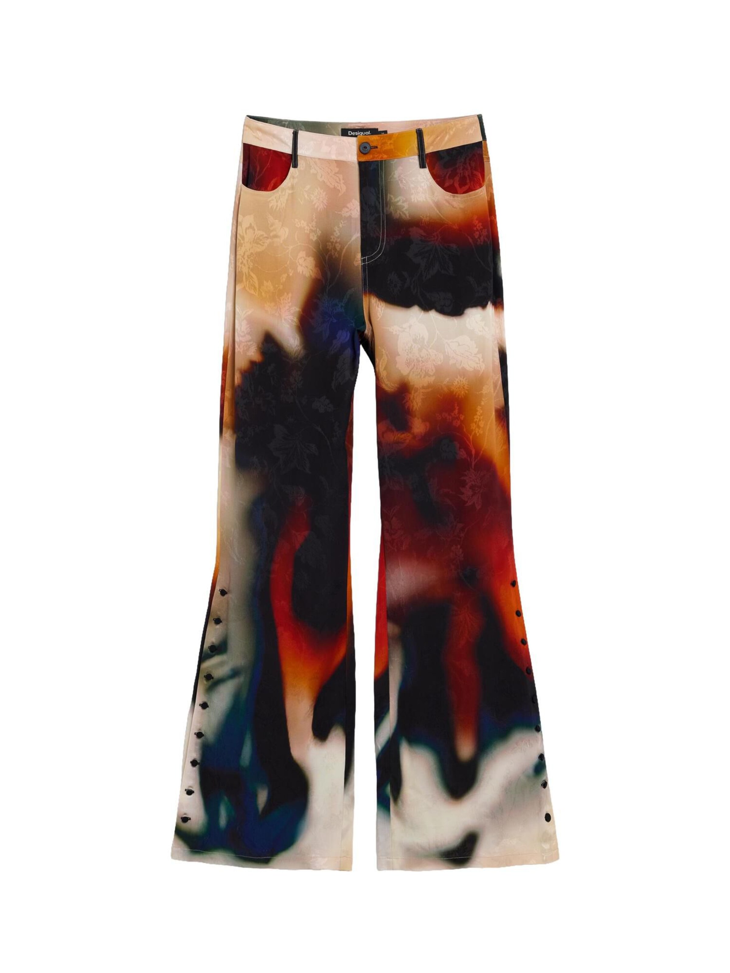 Desigual Wide leg Trousers in Black: front