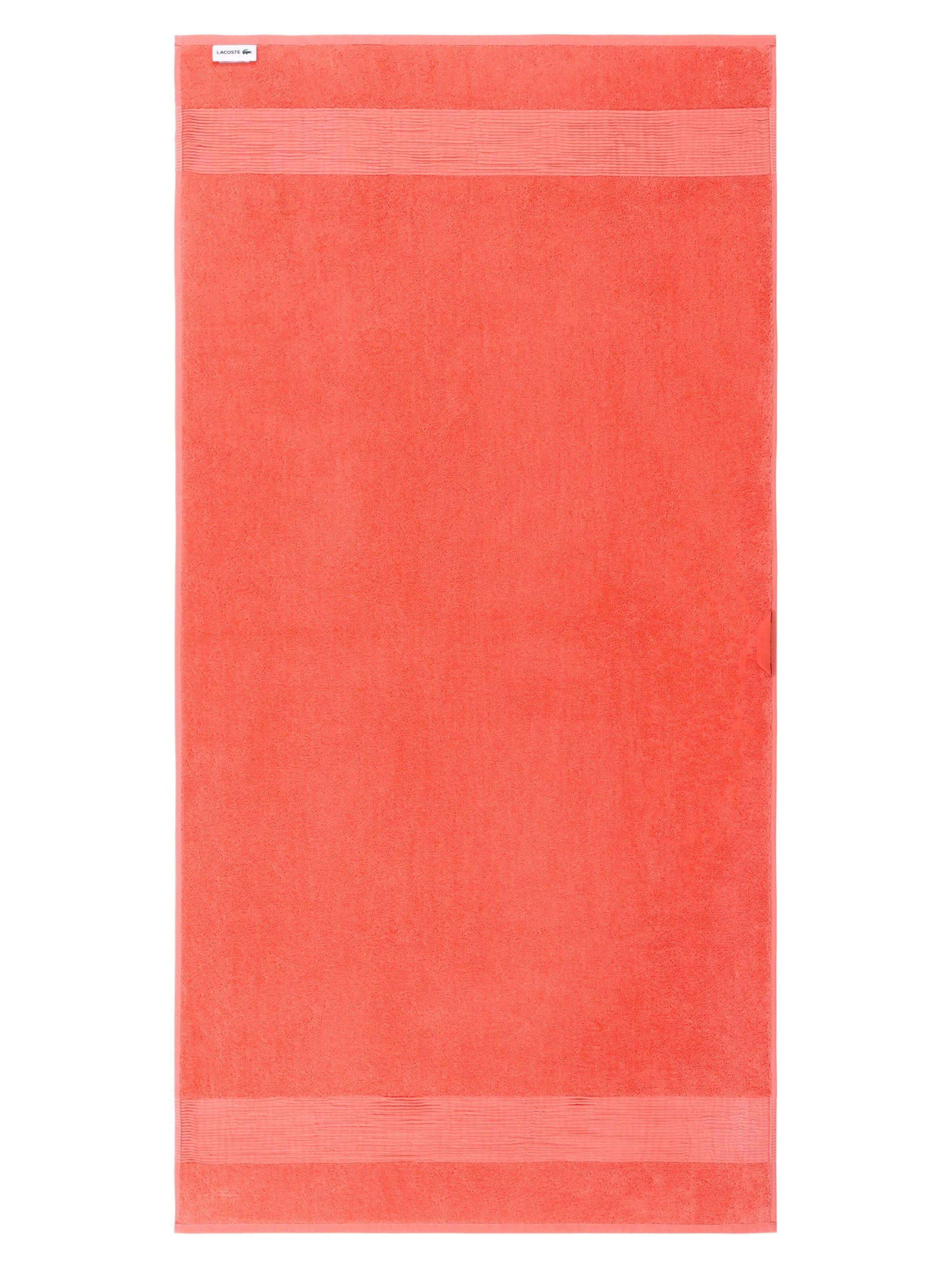 LACOSTE Handtuch 'LLECROCO'‌ in Orange: Vorderseite