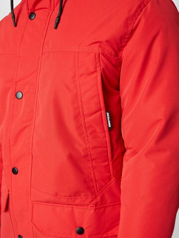 JACK & JONES Winter parka 'WINNER' in Red