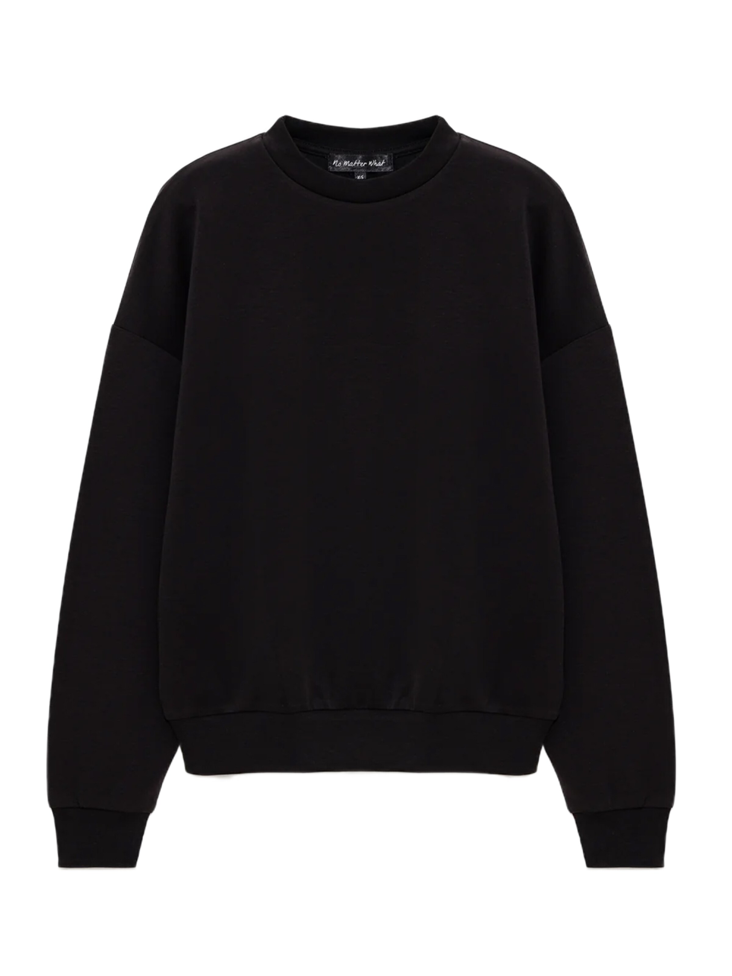 Sweat-shirt No Matter What en noir : devant