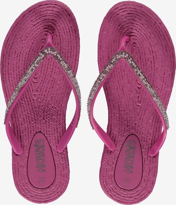 Hailys T-bar sandals 'Fili' in Pink