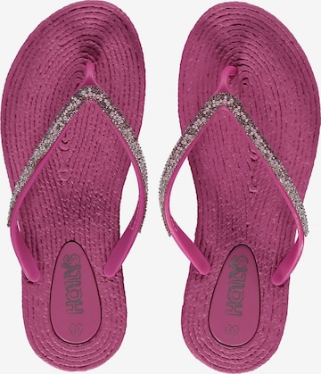 Hailys T-Bar Sandals 'Fili' in Pink