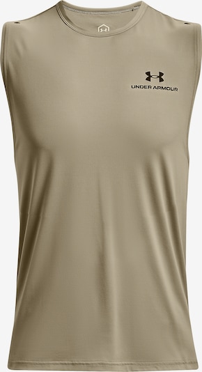 UNDER ARMOUR Functioneel shirt 'Rush Energy' in de kleur Kaki / Zwart, Productweergave