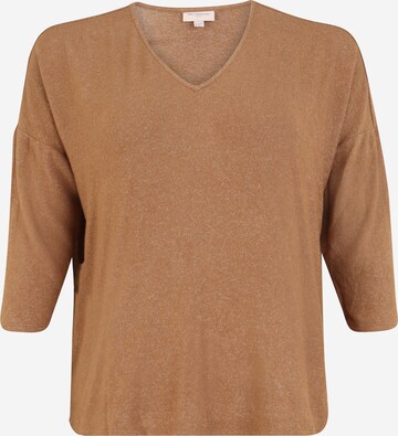 ONLY Carmakoma Shirt in Brown: front