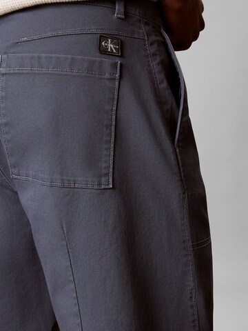 Calvin Klein Jeans Loose fit Trousers 'Utility' in Blue