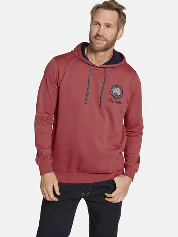 Jan Vanderstorm Sweatshirt ' Wyn ' in Rot: Vorderseite