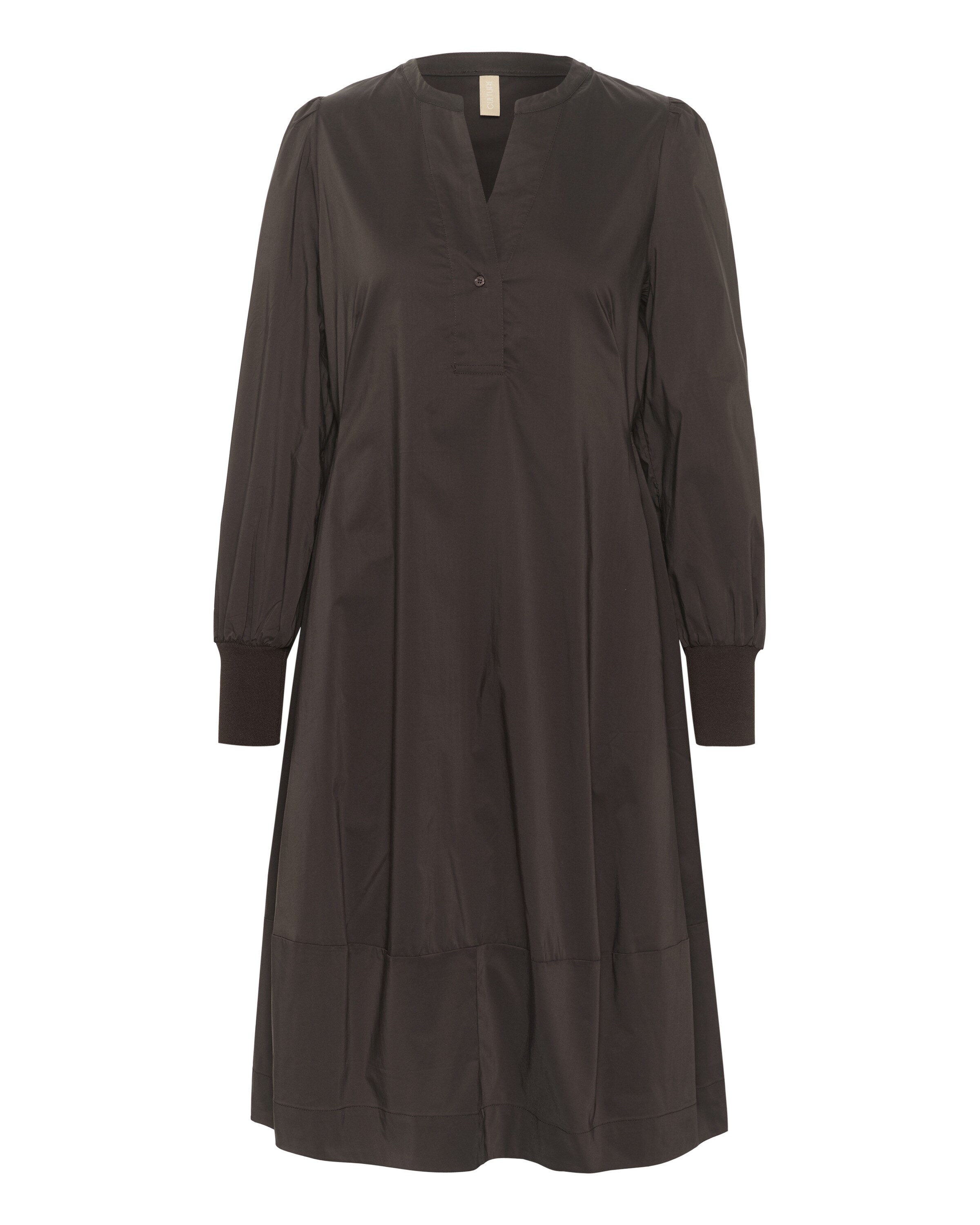 CULTURE Jurk 'CUAntoinett' in Bruin: voorkant