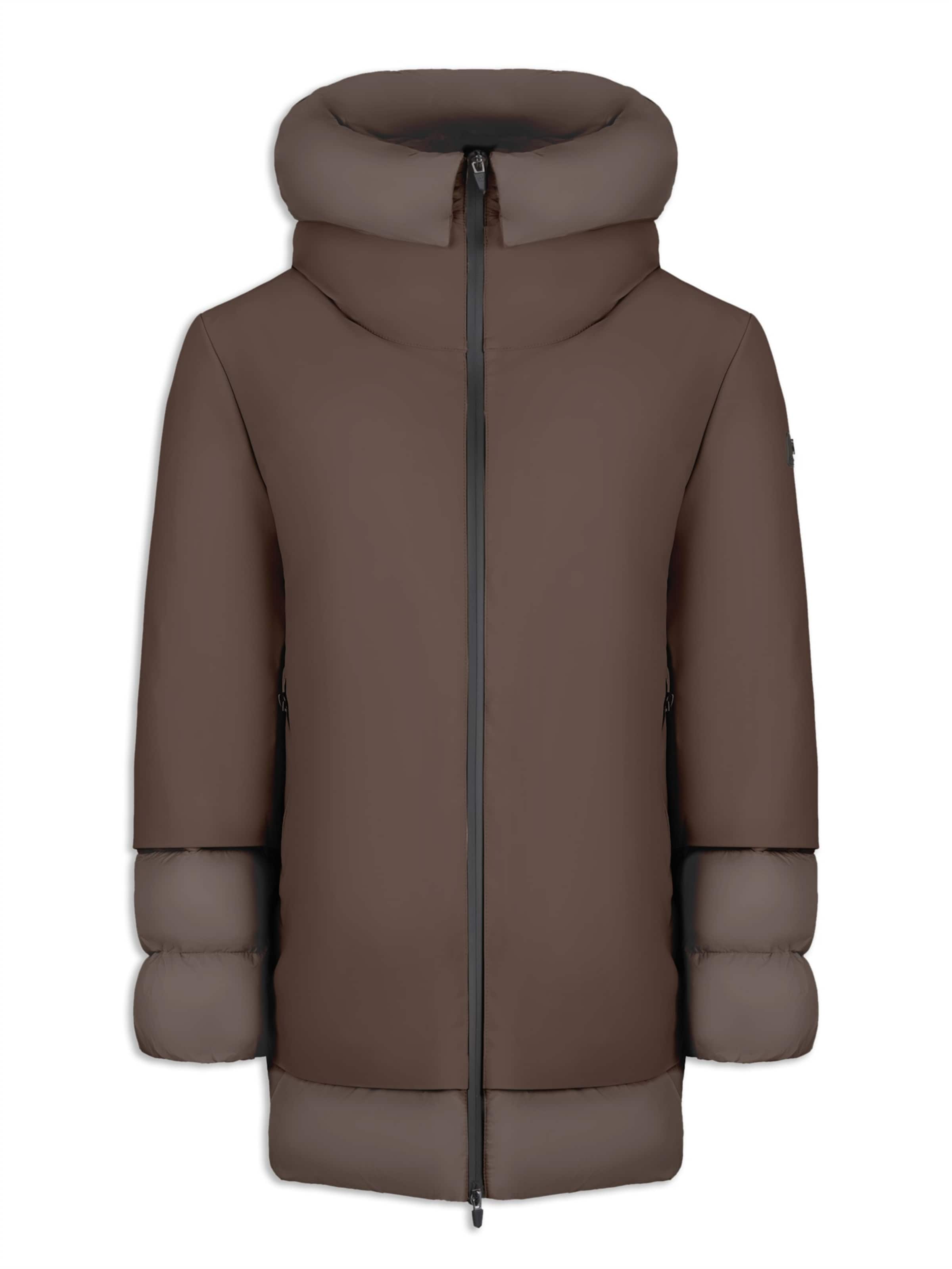 Canadian Classics Tussenparka ' BECANCOUR MID ' in Bruin: voorkant