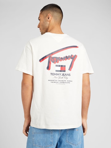 Tommy Jeans Shirt in Wit: voorkant