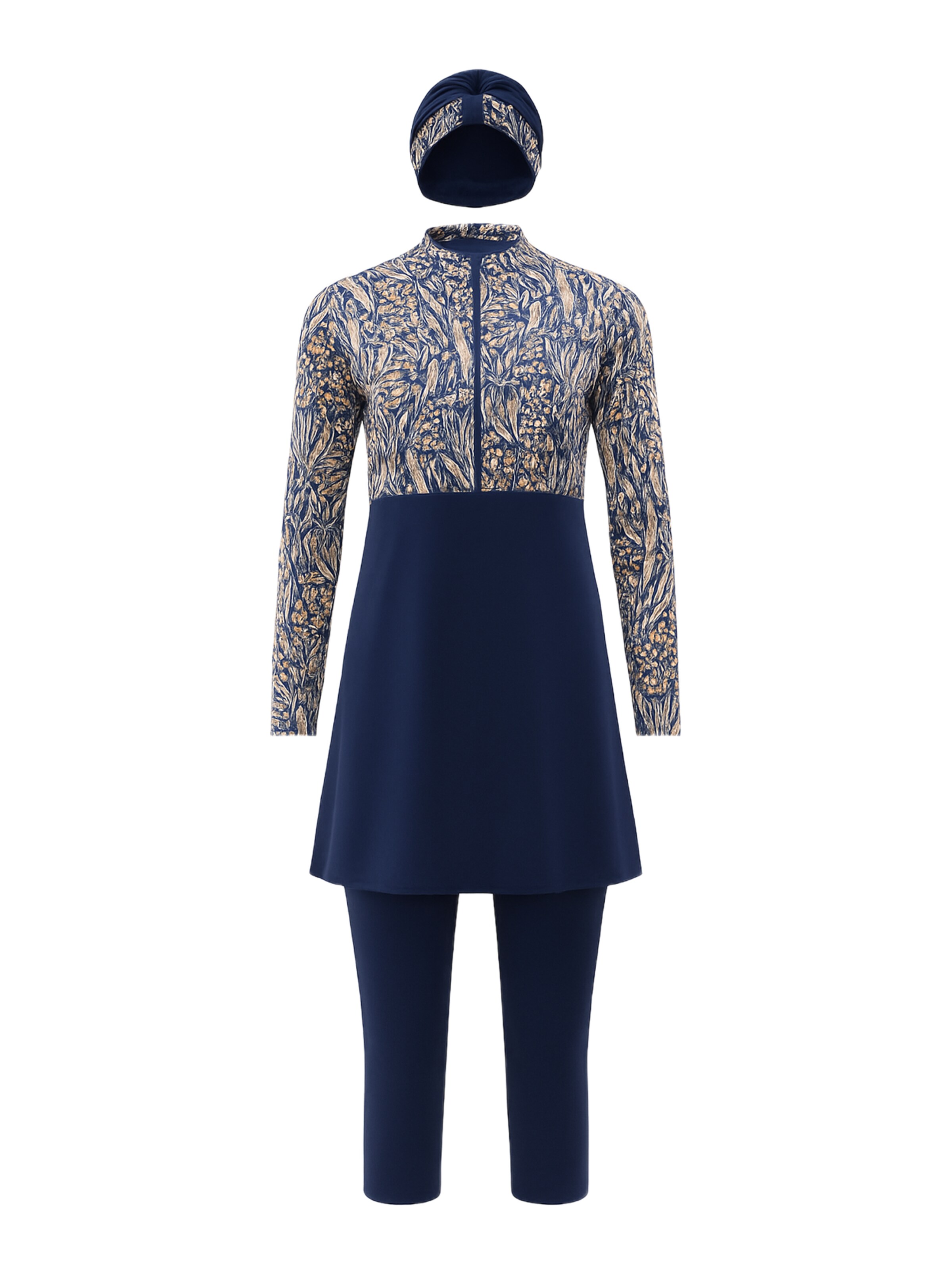 C&City Hidschab-Badeanzug in Blau: Vorderseite