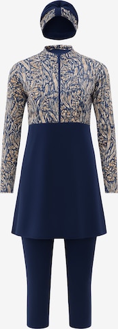 C&City Hidschab-Badeanzug in Blau: Vorderseite