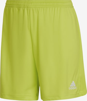 ADIDAS SPORTSWEAR Regular Workout Pants 'Entrada 22' in Green: front