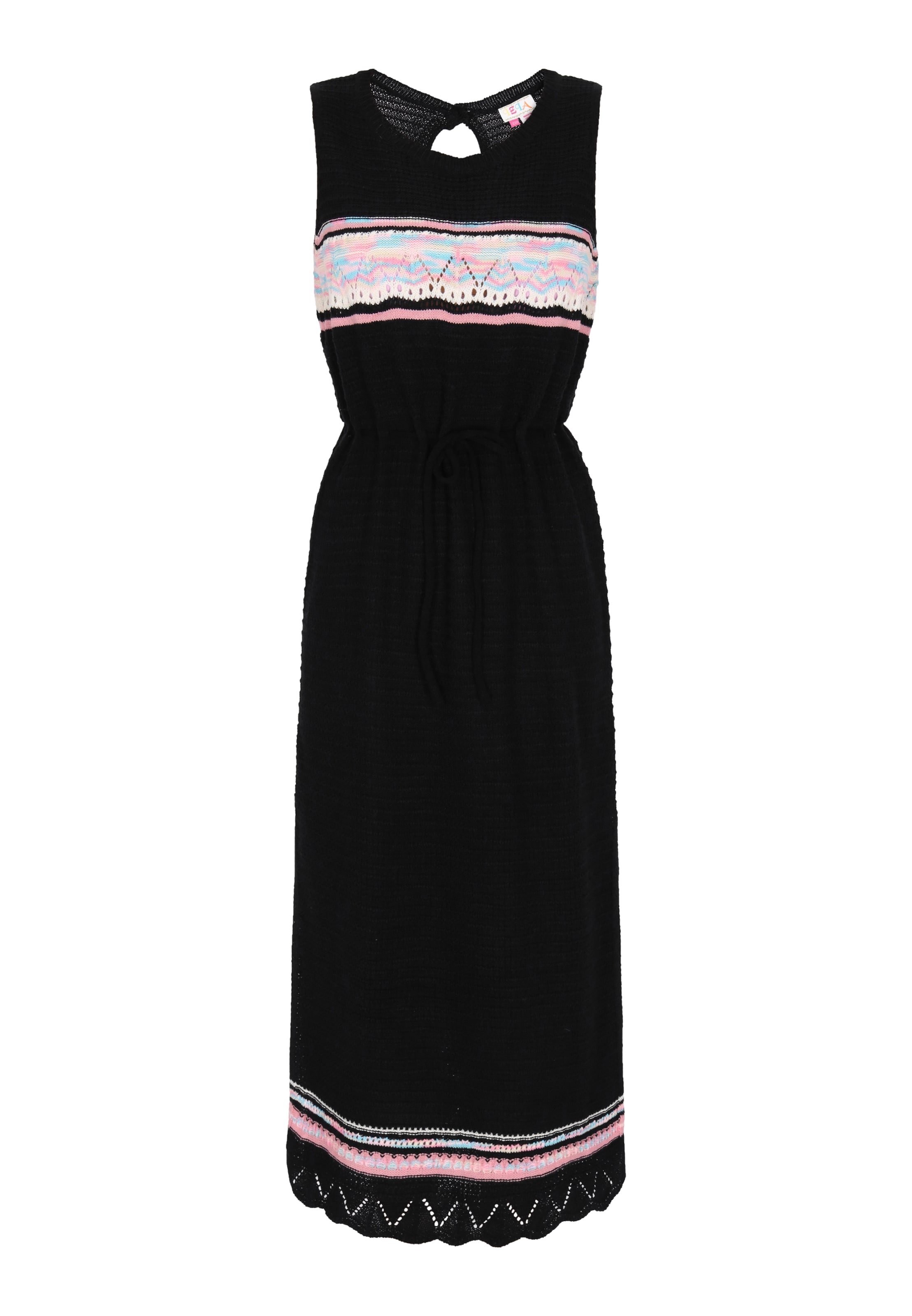 IZIA Πλεκτό φόρεμα σε μαύρο: μπροστά