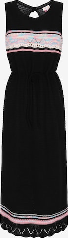 IZIAPletena haljina - crna boja: prednji dio