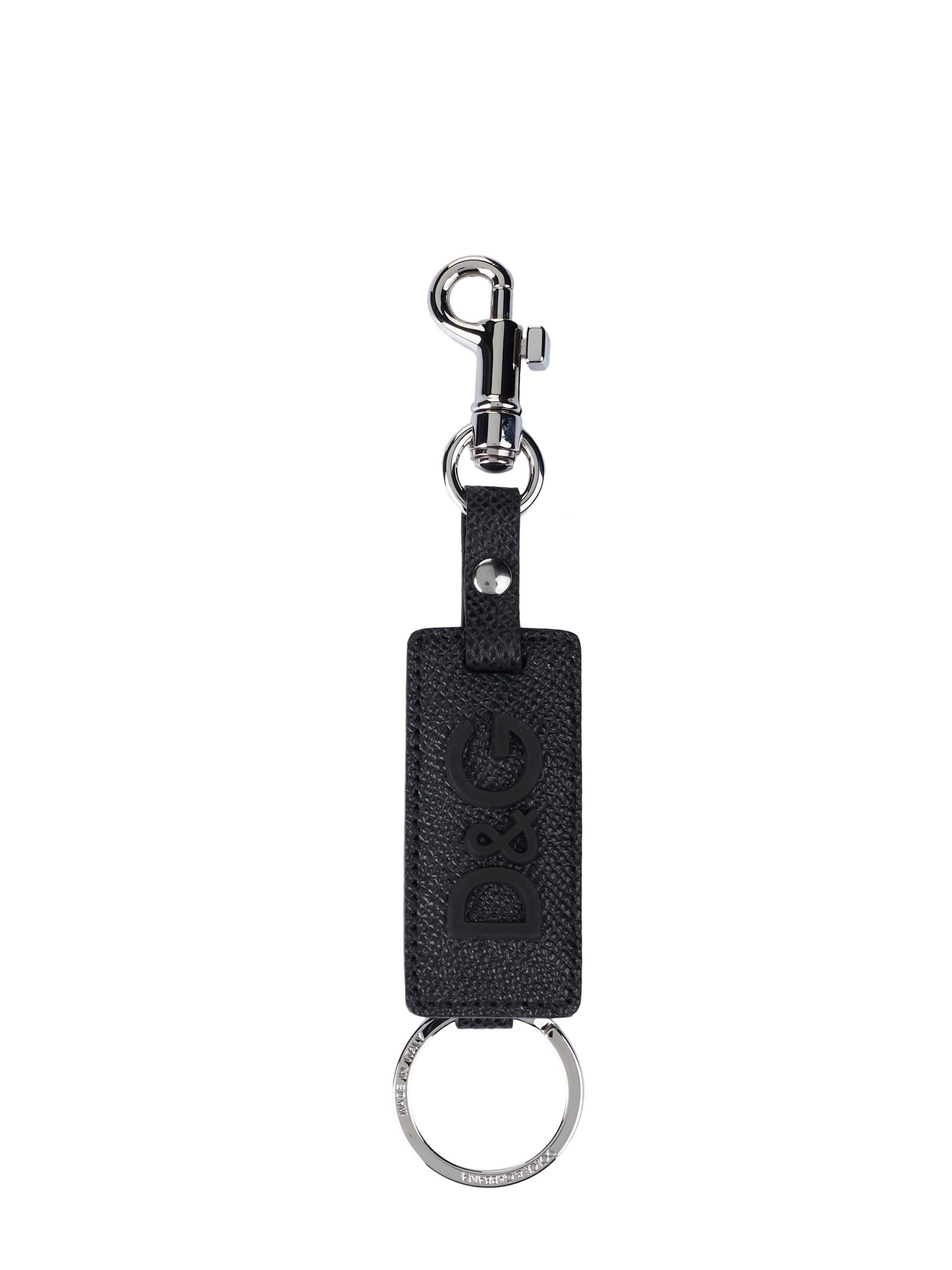 DOLCE & GABBANA Schlüsselanhänger‌‌‌‌‌‌‌ in Silber: Vorderseite