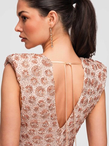 Ombre Evening dress in Beige
