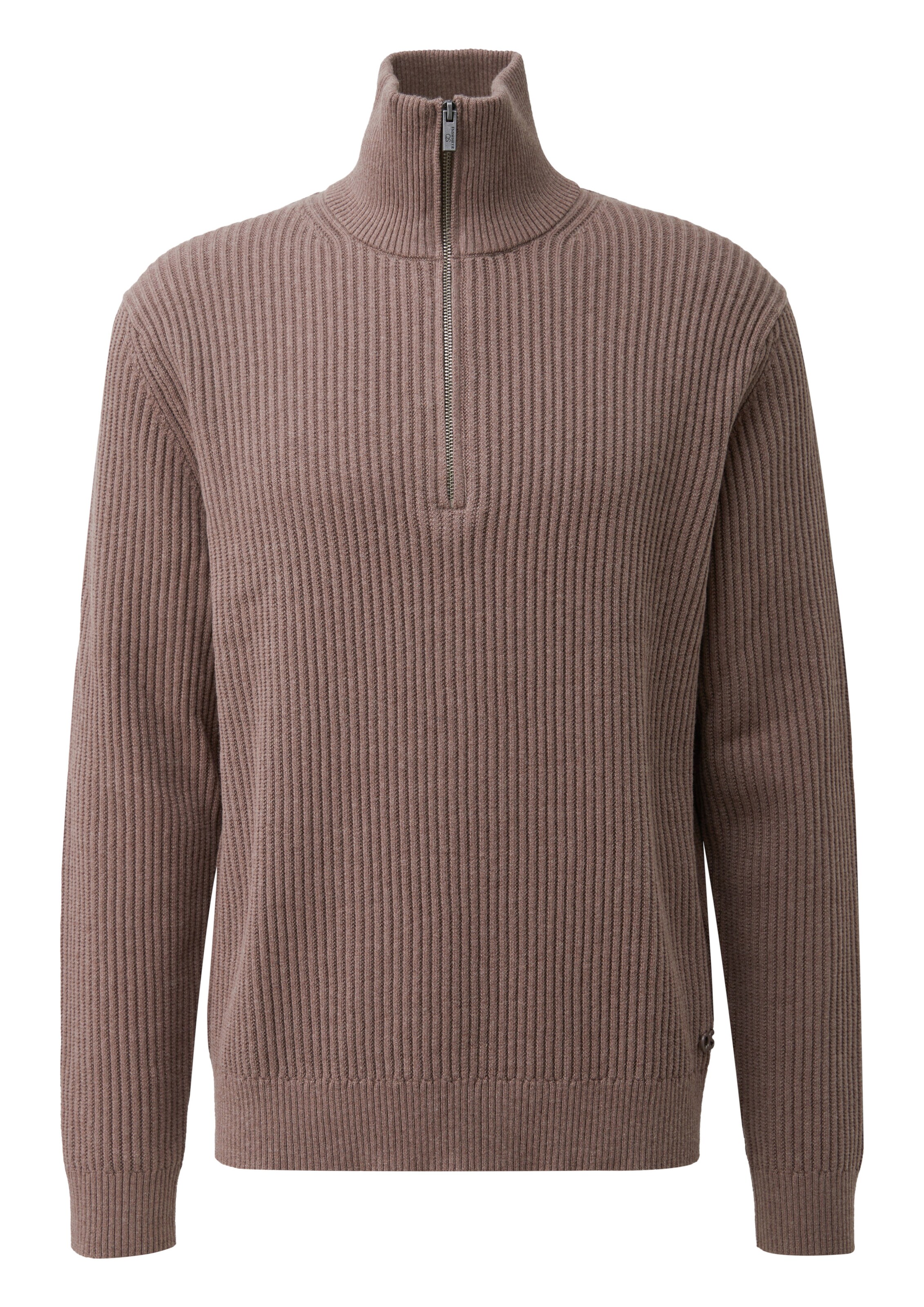 Pull-over QS en marron : devant