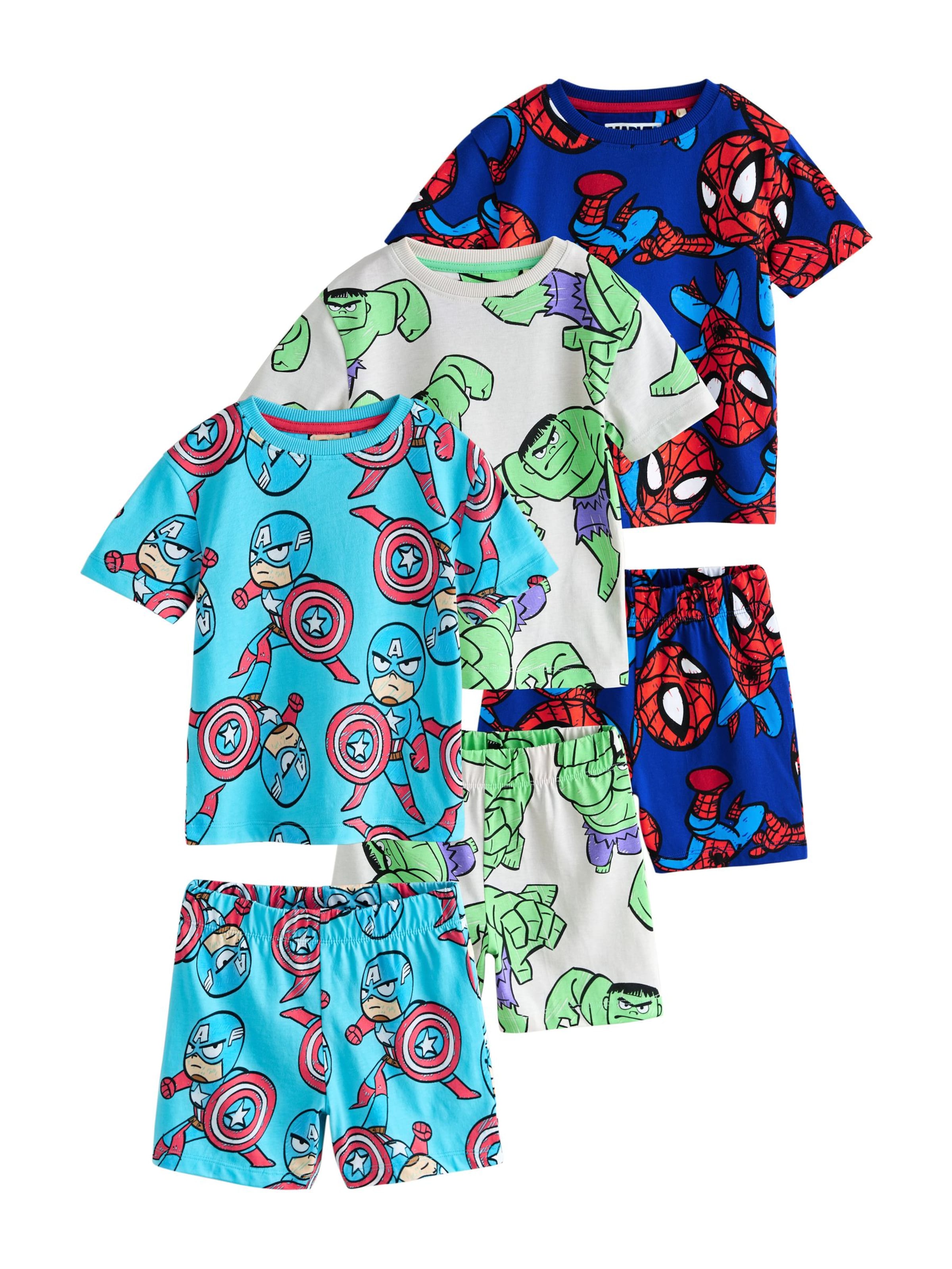 NextPidžama set 'Marvel' - plava boja: prednji dio