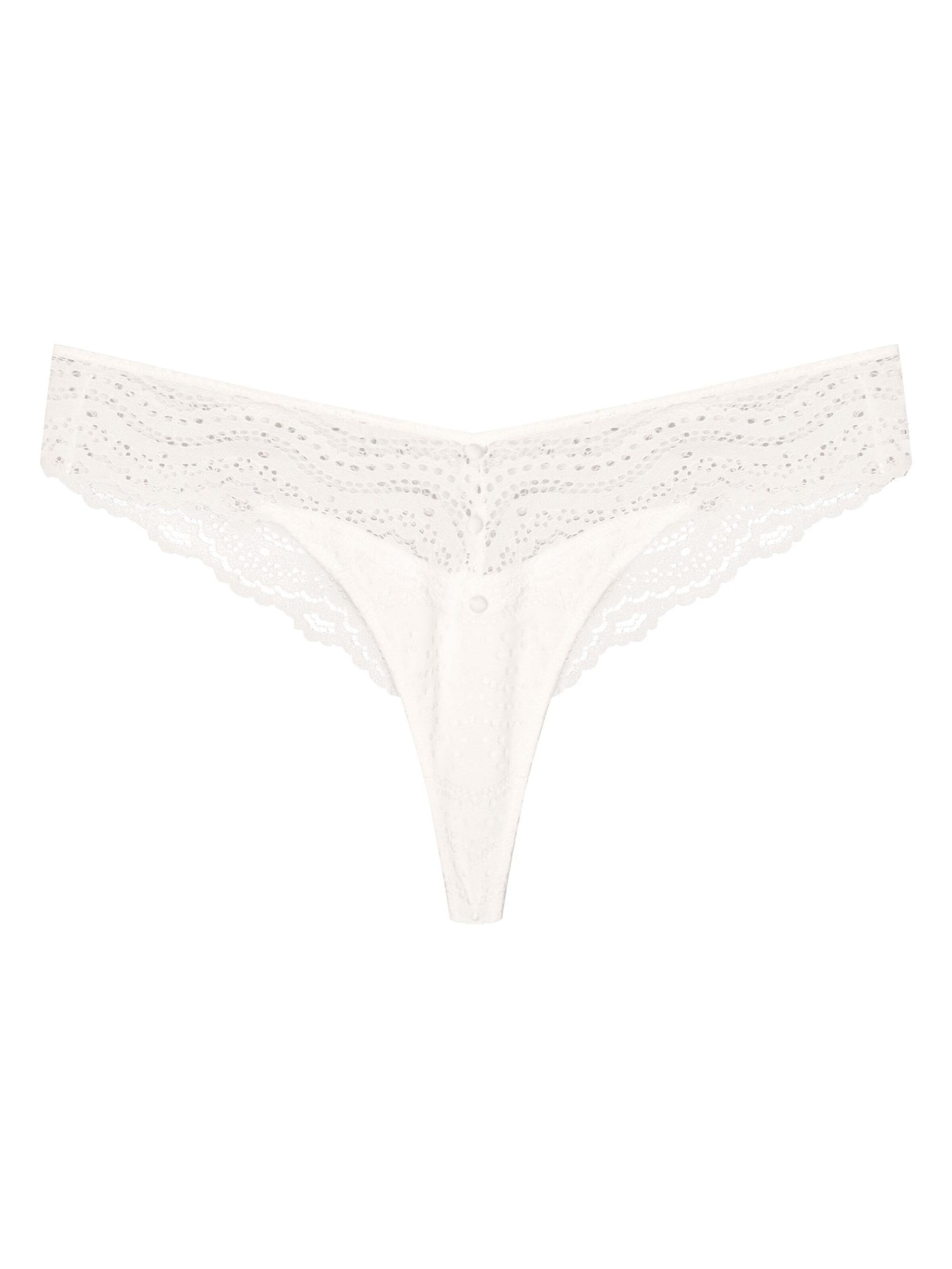 ESOTIQ Thong 'Bogna' in White: front