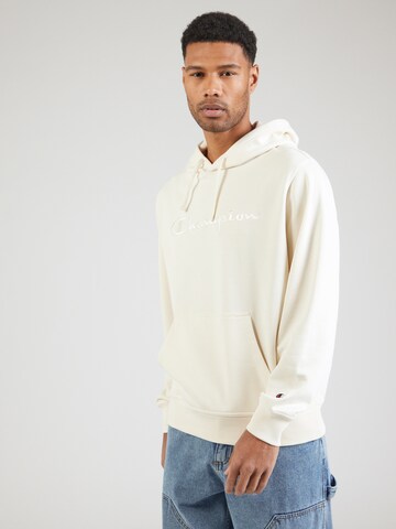 Felpa di Champion Authentic Athletic Apparel in beige: frontale