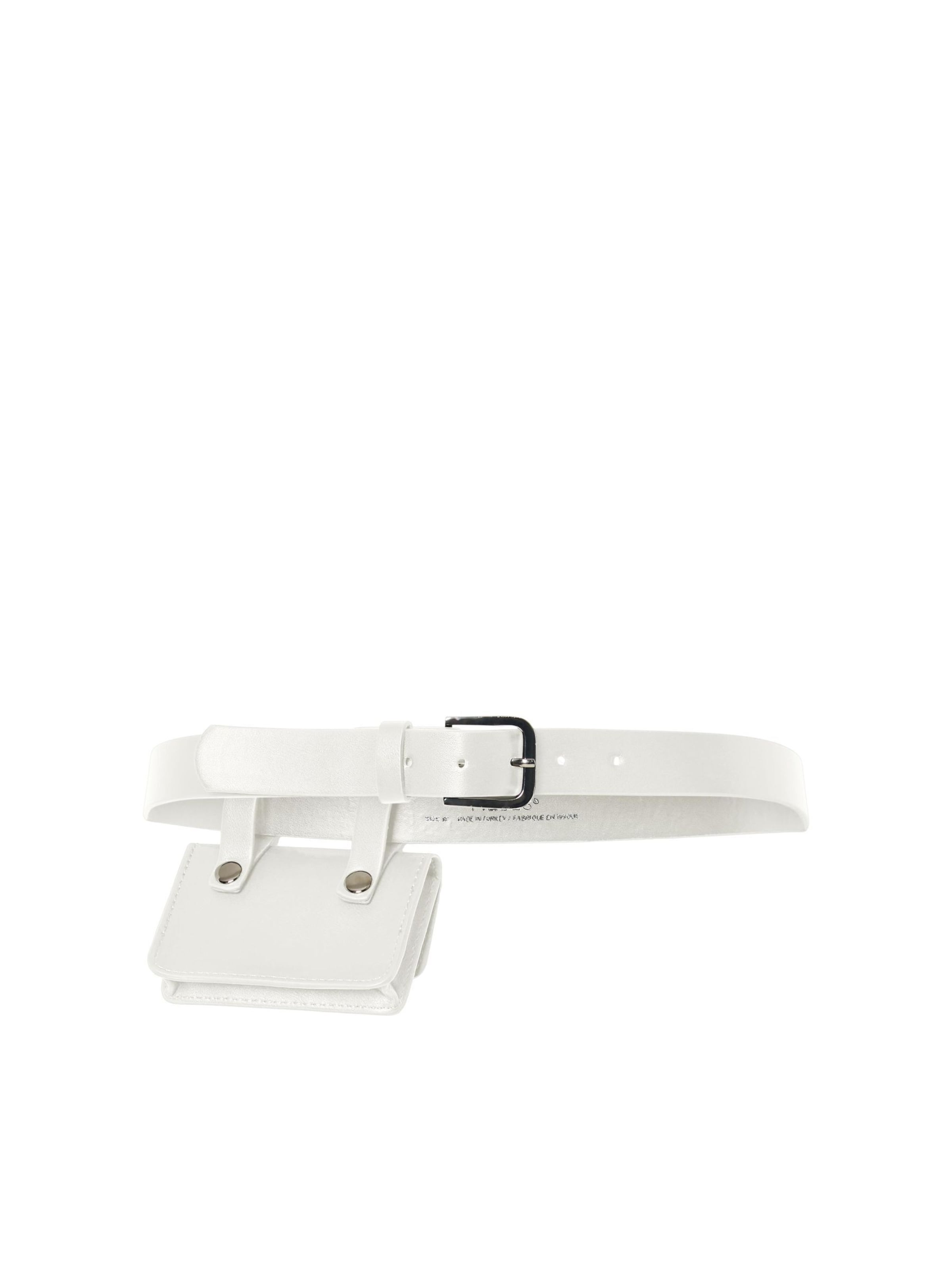 PIECES Ceinture 'PCFia' en blanc, Vue avec produit