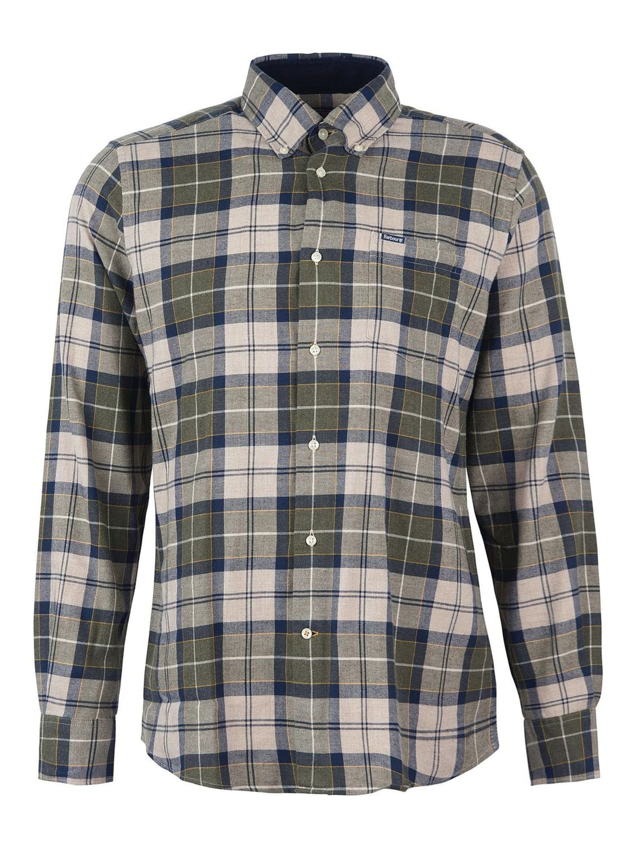 Barbour Button Up Shirt 'Fortrose' in M in Green, Item view