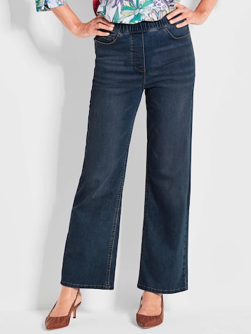 Wide Leg Jean Goldner en bleu : devant