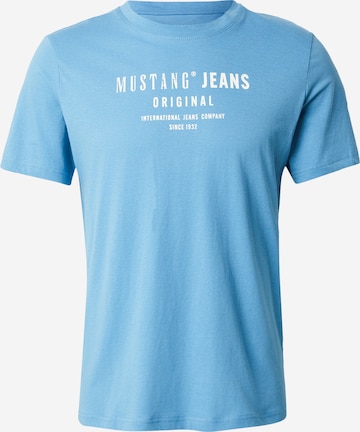 MUSTANG - Camiseta 'AUSTIN' en azul: frente