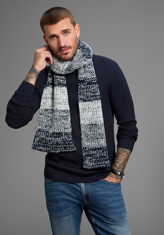 Man's World Schal in Blau: Vorderseite