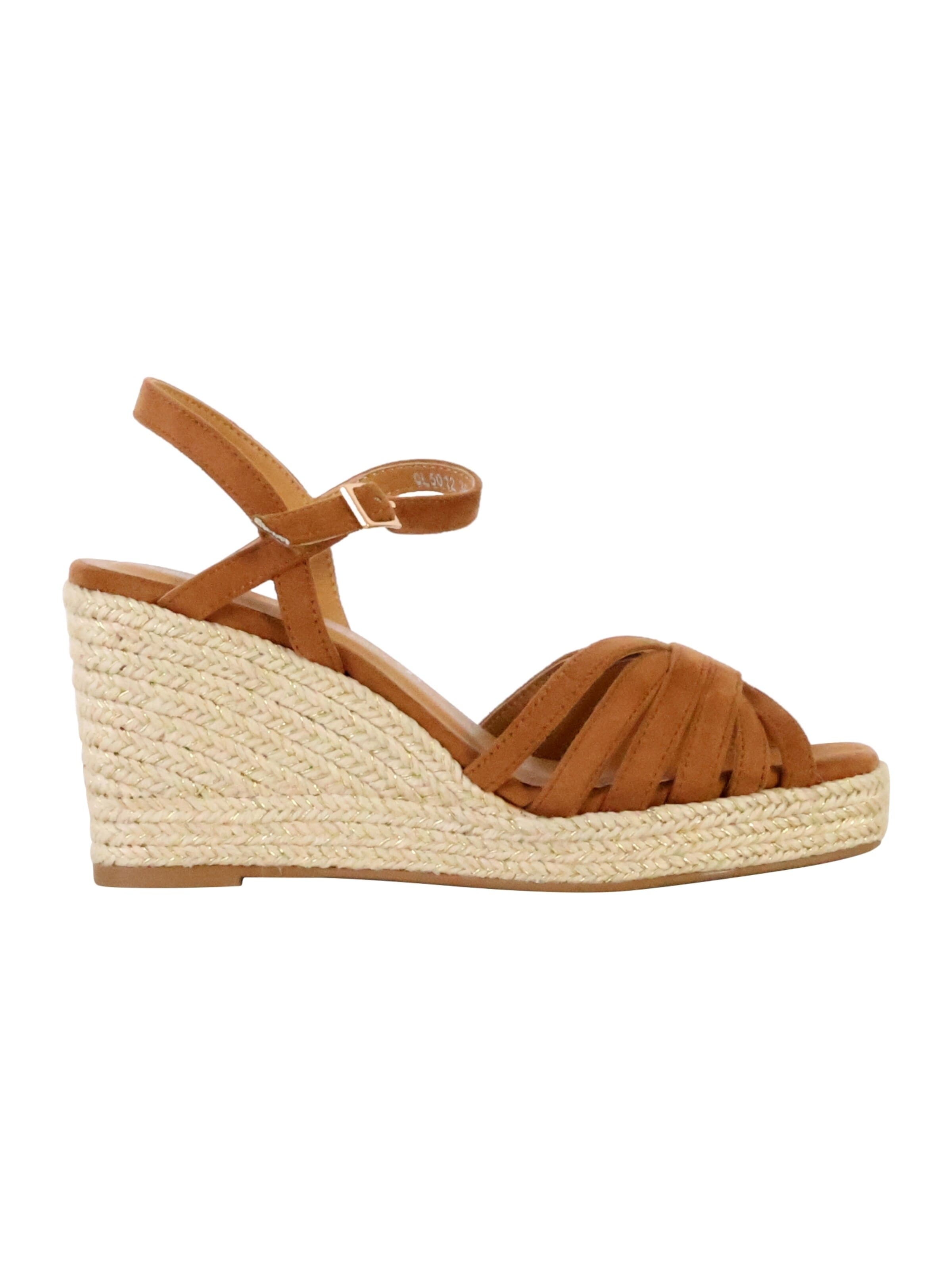 Sandalo di The Divine Factory in beige: frontale