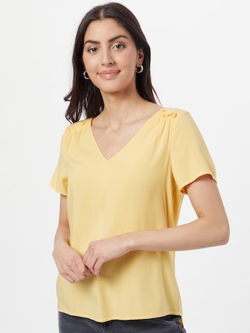 VERO MODA Μπλουζάκι 'NADS' σε κίτρινο: μπροστά