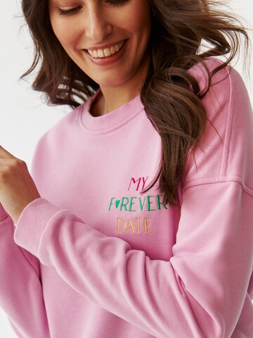 TATUUM Sweatshirt 'Ginger' i rosa