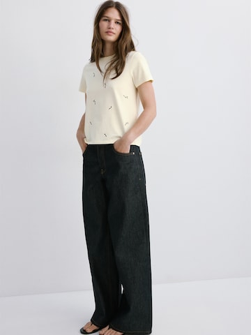MANGO Shirt 'FLOWI' in Yellow