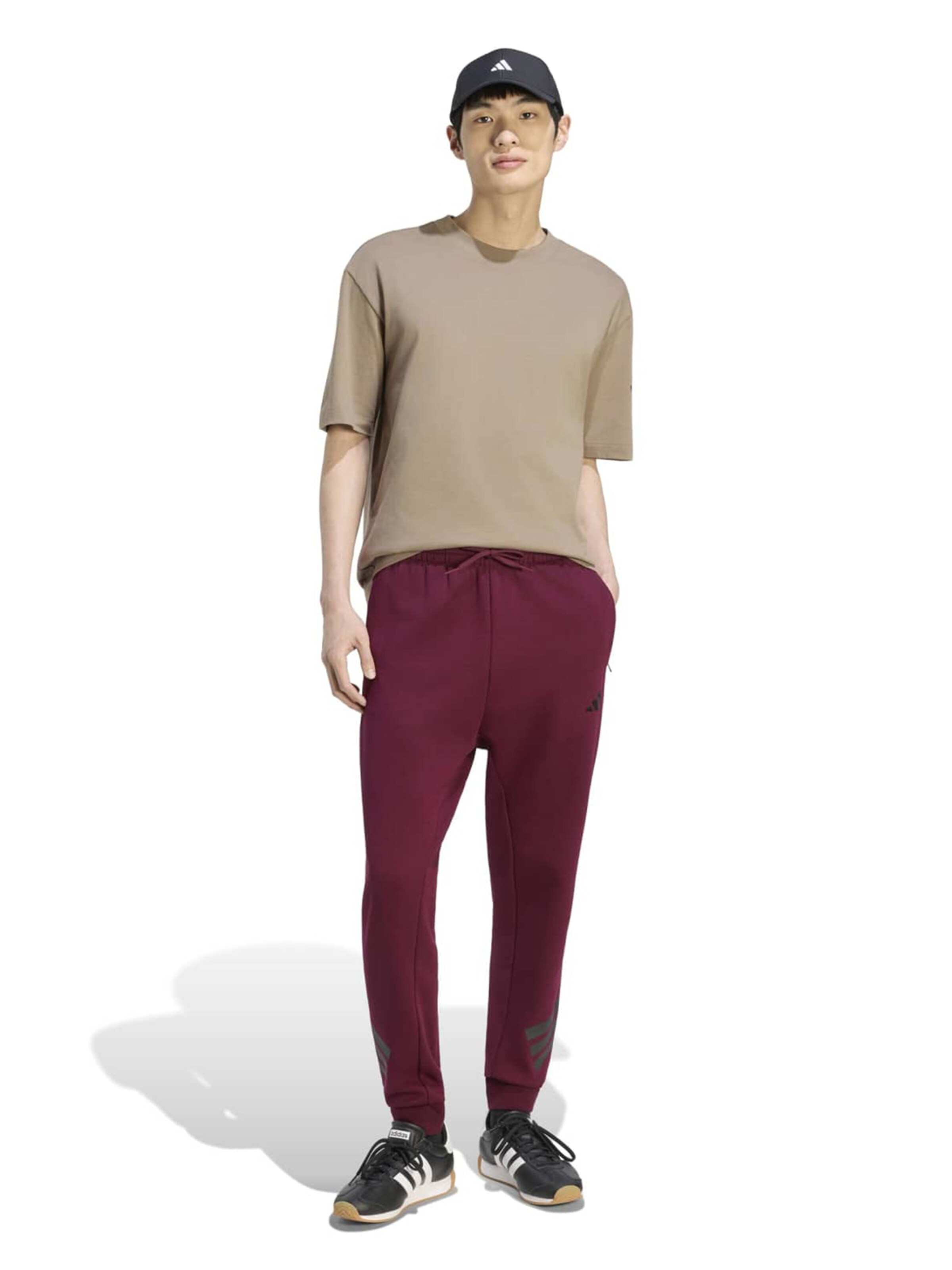 ADIDAS SPORTSWEAR Tapered Sportnadrágok - piros