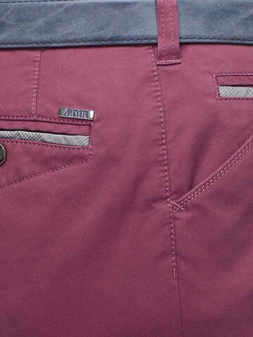 MEYER Regular Chino 'Chicago 1-5031' in Rood