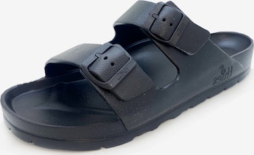 thies Pantolette 'Ecofoam Sandal' in Schwarz: Vorderseite