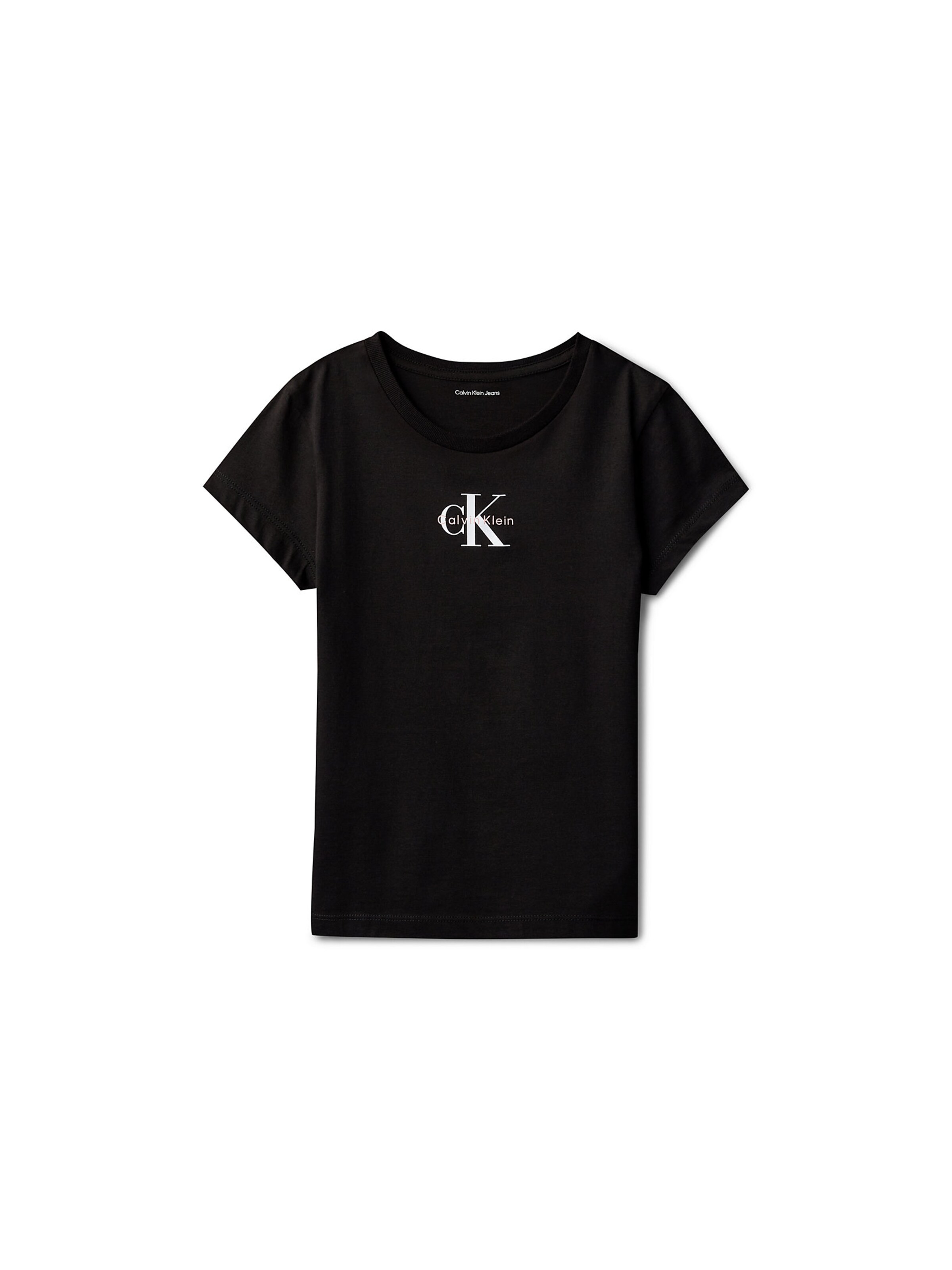 Calvin Klein Jeans Regular Shirt in Zwart: voorkant