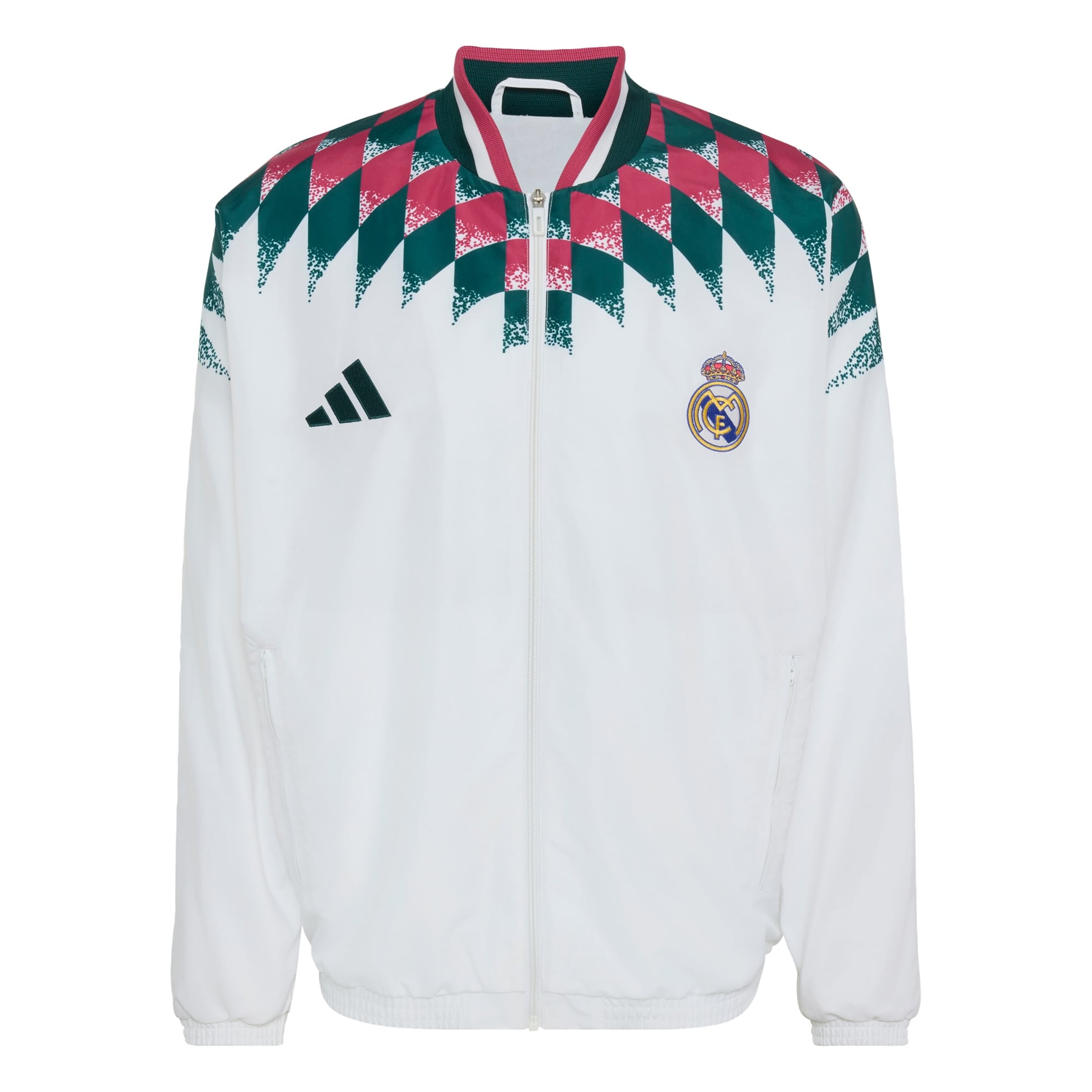 ADIDAS PERFORMANCE - Chaqueta de chándal 'Real Madrid Stadium' en blanco: frente