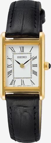 SEIKO Analog Watch in Black: front