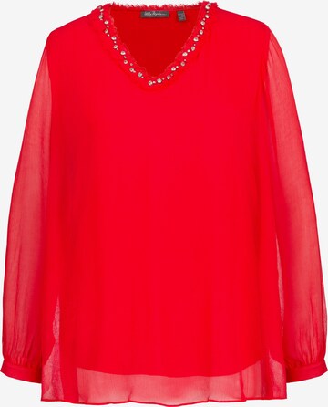 Ulla Popken Blouse in Rood: voorkant