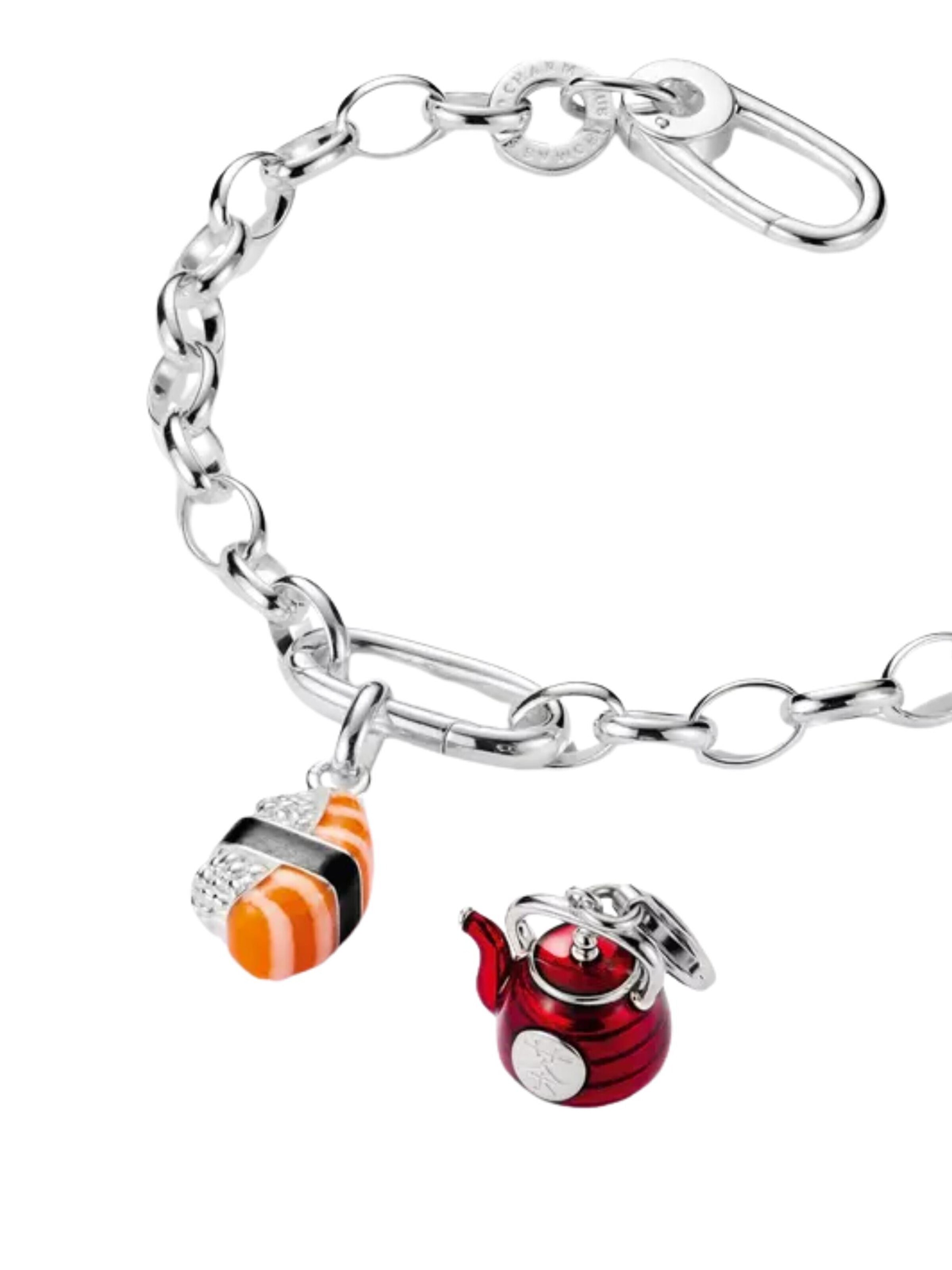 Pendentif 'Silver Charm Pendant Teapot Original' Thomas Sabo en rouge