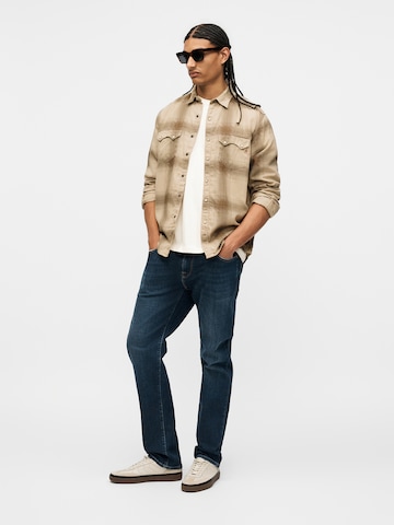 Regular fit Camicia di REPLAY in beige