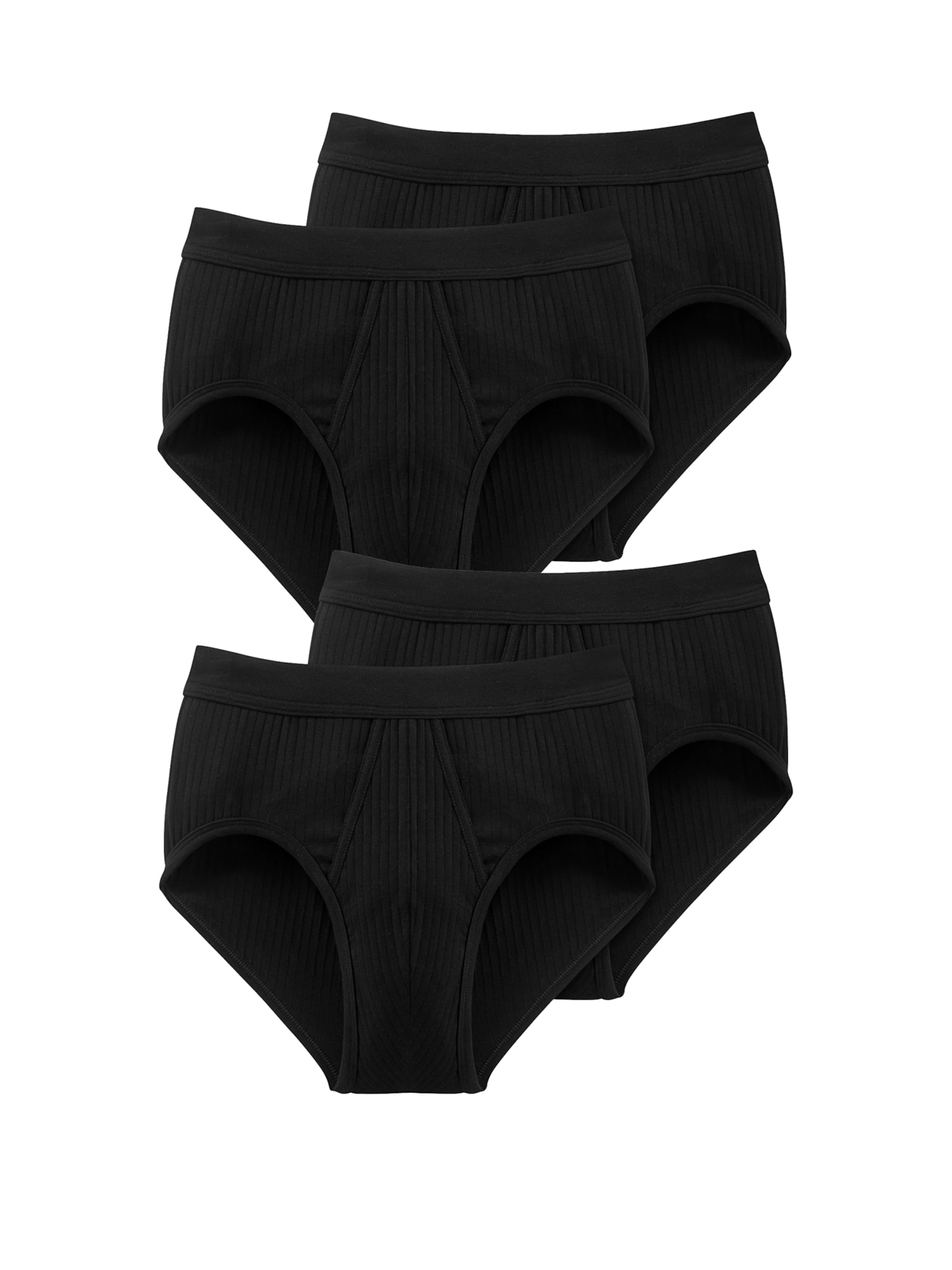 SCHIESSER Slip in Schwarz: Vorderseite