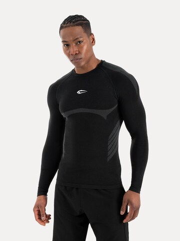 Smilodox Compression Longsleeve Carnos in Schwarz: Vorderseite