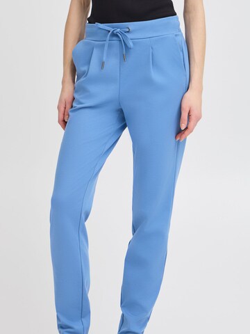 b.young Tapered Bandplooibroek 'Rizetta' in Blauw