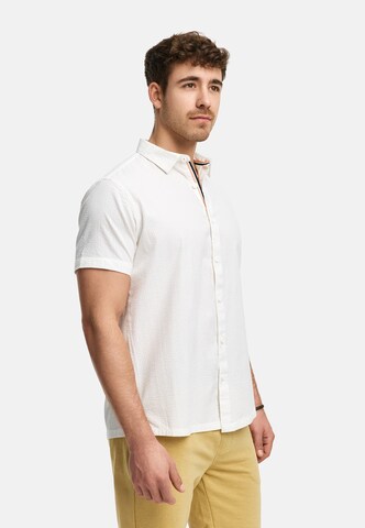 INDICODE JEANS Regular fit Overhemd 'Maribo' in Wit