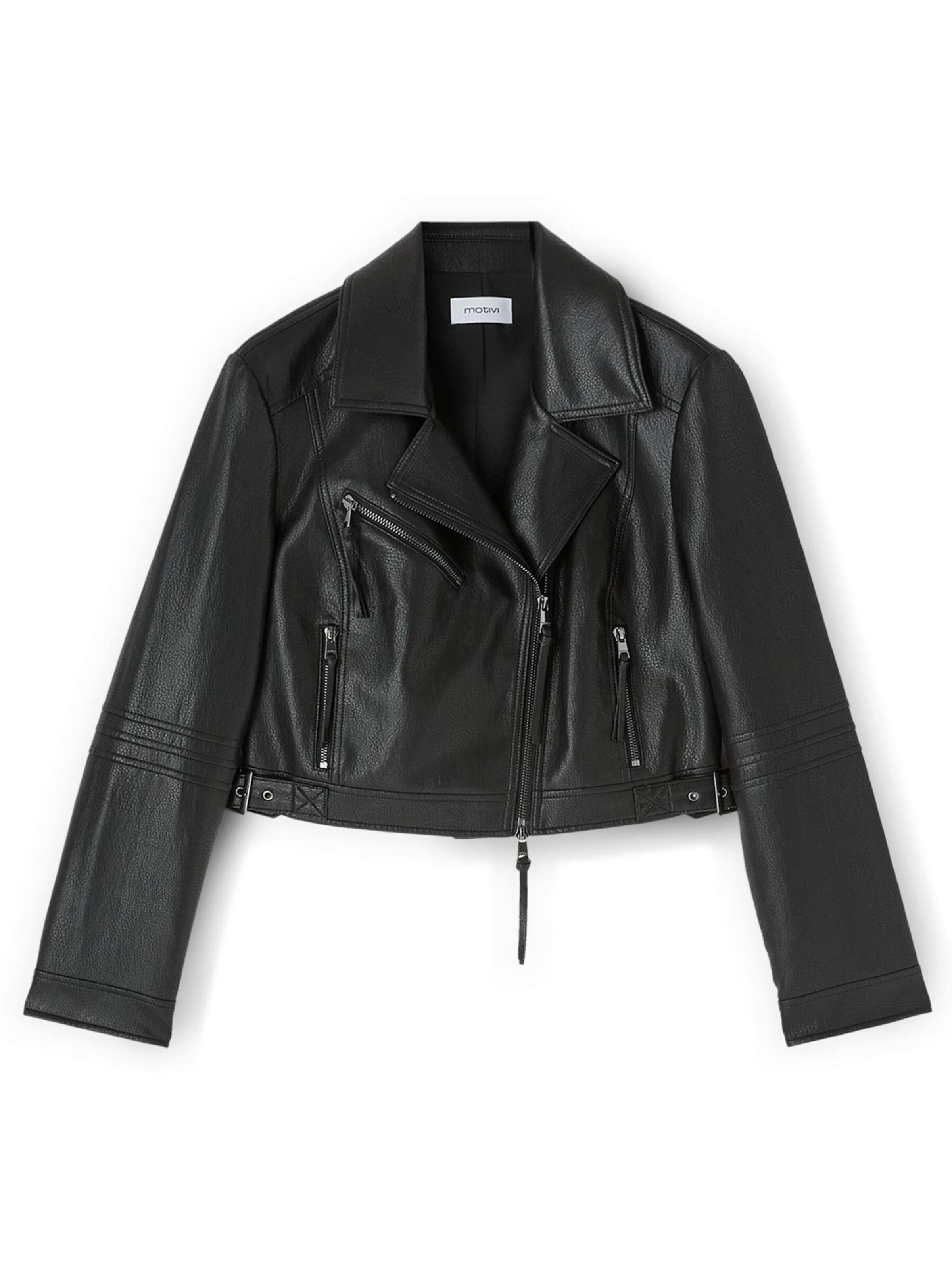 MOTIVI Between-season jacket in Black: front